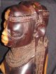 Rare Vintage Monumental Kenya Neem Mpingo Rosewood Carved Bust Approx. ,  32lbs Sculptures & Statues photo 5