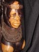 Rare Vintage Monumental Kenya Neem Mpingo Rosewood Carved Bust Approx. ,  32lbs Sculptures & Statues photo 6