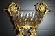 Antique French Empire Napoleon Iii Bronze Dore And Glass Center Piece Bowl C1870 Hearth Ware photo 3