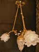 Large Chandelier Stamped,  Knots & Flowers,  Louis Xvi Style,  1900 - French Antique Chandeliers, Fixtures, Sconces photo 1