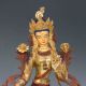 Chinese Brass Gilt Hand Painted Face Carved Statues - Green Tara X0277 Kwan-yin photo 1