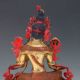 Chinese Brass Gilt Hand Painted Face Carved Statues - Green Tara X0277 Kwan-yin photo 6