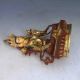 Chinese Brass Gilt Hand Painted Face Carved Statues - Green Tara X0277 Kwan-yin photo 8