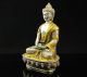 Tibet Silver Copper Gilt Tibetan Buddhism Statue - - Sakyamuni Buddha Other Chinese Antiques photo 2