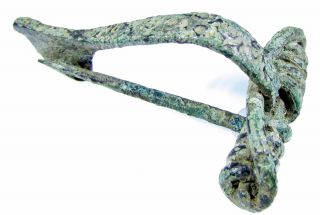 Celtic Bronze La Tene Brooch / Fibula - Rare Ancient Historic Artifact - B357 photo
