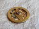 Antique Vintage Brass Picture Button Greek Godess Open 526 - A Buttons photo 3