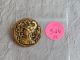 Antique Vintage Brass Picture Button Greek Godess Open 526 - A Buttons photo 5