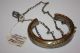 Antique Slave Necklace Bracelet Brass Gold Alloy Germany Silver Handmade Bangle Jewelry photo 1