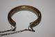 Antique Slave Necklace Bracelet Brass Gold Alloy Germany Silver Handmade Bangle Jewelry photo 5