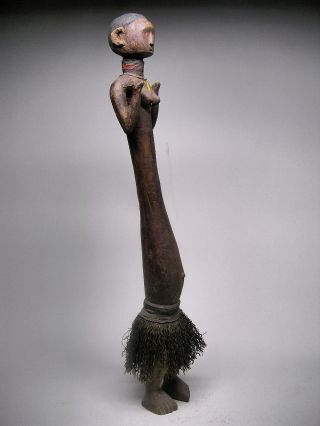 A Tall Ceremonial Nyamwezi Figure 30 1/2 Inches Tall Stunning photo