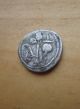 Authentic Ancient 49 B.  C Roman Republic J.  Caesar Silver Denarius Elephant Coin Roman photo 2
