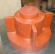 Interesting Old Wood Pattern Housing With Column & Fins Foundry Casting Mold Industrial Molds photo 4