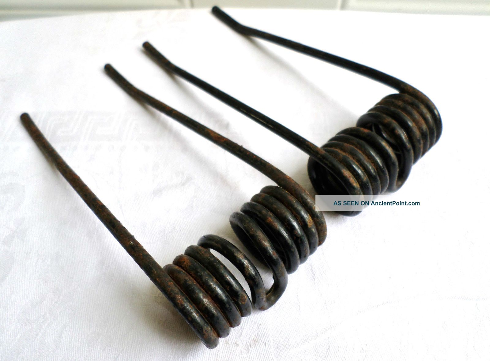 Vintage Metal Industrial Coil Springs Machine Age Rustic Steampunk Art Other Mercantile Antiques photo