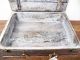 Vintage Style Reclaimed Wood Box Suitcase W/hinged Lid Urban Rustic Industrial Primitives photo 5