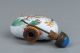 China Exquisite Hand - Made Flowers Old Man Child Pattern Cloisonne Snuff Bottle Snuff Bottles photo 4