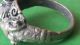 Very Rare Ancient Viking Silver Rams Head Ring Roman photo 4