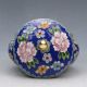 Chinese Collectable Cloisonne Handwork Poeny Pattern Pots Pots photo 4