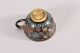 Antique Japanese Cloisonne Enamel Tea Cup And Saucer Meiji Period Glasses & Cups photo 7