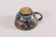 Antique Japanese Cloisonne Enamel Tea Cup And Saucer Meiji Period Glasses & Cups photo 8