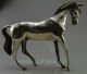 Collectible Decorated Old Handwork Silver Plate Copper Carved Leg Horse Statue R Horses photo 1