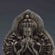 Chinese Tibetan Silver Hand - Carved Thousand - Hand Bodhisattva Statue G543 Other Antique Chinese Statues photo 1
