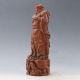 Chinese Boxwood Handwork Carved Guangong Statue Py0266 Other Antique Chinese Statues photo 2