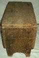 Antique C 1770 Revolutionary War Era 6 Board Mini Document / Personal Chest Vafo Primitives photo 2