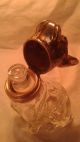 Rare Antique Silver Plate & Crystal 8 Inch Dog Head Candy Container / Glass Eye Bottles & Jars photo 8