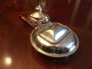 Estate - English Silver Mfg Co Silver Plate Double Lid Silent Butler photo