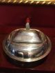 Estate - English Silver Mfg Co Silver Plate Double Lid Silent Butler Other Antique Silverplate photo 3