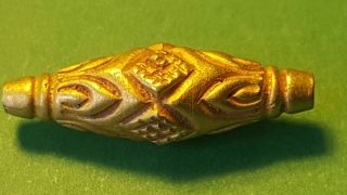 Roman Large Bead Pure Solid 24ct Gold Bead/pendant photo