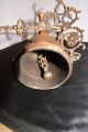 Antique Brass Outdoor Entrance Bell/ Lovely Old Cast Brass Church Theme W Door Bells & Knockers photo 2