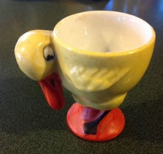 Fabulous Antique Vintage Donald ? Duck Boiled Egg Cup Holder Germany - Easter photo