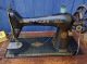 Vintage Brass Treadle Peddle Singer Sewing Machine & Accessories Upcycle Table 1900-1950 photo 8