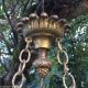 Antique Vtg French Medieval Bed Canopy Ceiling Crown Chains Bronze & Brass 1880 1800-1899 photo 4