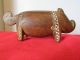 Trobriand Island Pig Carving Lime Incised Mid Century No.  2 Pacific Islands & Oceania photo 3