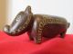 Trobriand Island Pig Carving Lime Incised Mid Century Pacific Islands & Oceania photo 8