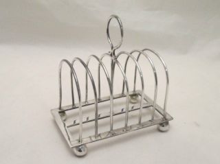 A Silver Plated Toast Rack By Hutton & Sons - Early 20th Century photo