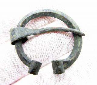 Viking Era Bronze Omega Brooch / Fibula - Ancient Stunning Artifact - D51 photo