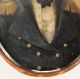 Antique War Of 1812 Naval Officer Miniature Portrait Painting & Hair Jewelry,  Nr Folk Art photo 3