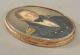 Antique War Of 1812 Naval Officer Miniature Portrait Painting & Hair Jewelry,  Nr Folk Art photo 4