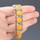 Tibetan Silver & Jade Hand - Carved Beads Bracelet Py0496 Bracelets photo 3