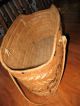 Xl Salish Northwest Coast First Nations Imbricated Basket W Handles Antique Native American photo 4