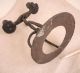 19th C Forged Iron Double Candle Holder Primitive American Antique Rush Light Primitives photo 8