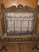 Vintage Adams Cast Iron Victorian Parlor Gas Fireplace Stove Heater Complete Stoves photo 2