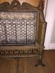Vintage Adams Cast Iron Victorian Parlor Gas Fireplace Stove Heater Complete Stoves photo 3
