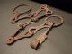 Primitive 18th C Antique Hand Forged Iron Chain Trammel Hearth Cooking Primitives photo 1