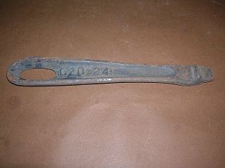 Vintage Cast Iron Handle Wood Cook Stove Heater Lid Lifter C20 - 24 photo