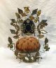 Antique Victorian Ornate Brass & Velvet Sewing Pin Cushion Pin Cushions photo 1