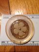 Vintage Button Lucite With Gold Glitter Center With Flower Buttons photo 4